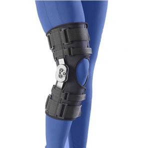 زانو بند توانبخشی با مفصل مدرج Range Of Motion Control Knee Brace