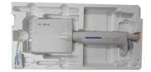 سمپلر متغیر ۲۰ – ۲۰۰ میکرولیتر Socorex سوئیس ۸ کاناله قابل اتوکلاو